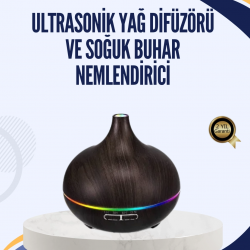 Mey İthalat® LED Işıklı Sessiz Çalışan Soğuk Buhar Nemlendirici