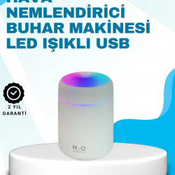 Mey İthalat® LED Işıklı Sessiz Masaüstü Nemlendirici – 3 Buhar Modu