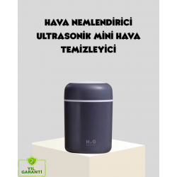 Mey İthalat® LED Işıklı USB Nemlendirici – Sürekli ve Aralıklı Püskürtme Modu