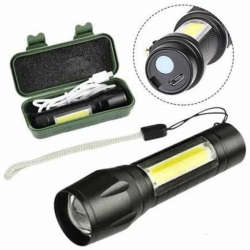 Mey İthalat® Led Lamba El Feneri Küçük Taşınabilir USB Şarjlı Acil Durum Lambası