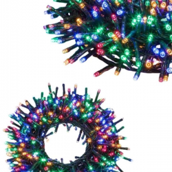 Mey İthalat® Ledli Fişli Led Dekor Lambası 5M RGB Yılbaşı Ağacı Işığı