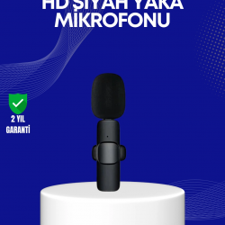 Mey İthalat® Lightning Girişli 2’li Kablosuz Yaka Mikrofonu Çift Kişilik Kayıt