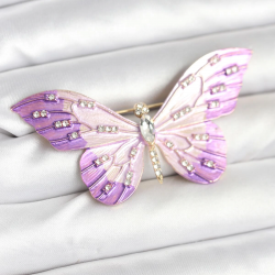 Mey İthalat® Lila Renk Kelebek Model Broş