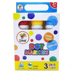 Mey İthalat® Lino Dot Markers 3'lü Yıkanabilir