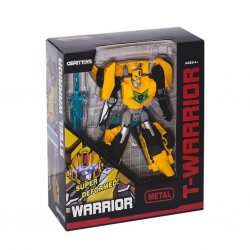 Mey İthalat® LJ1651 Metal Gövdeli Dönüşebilen Robot -Gepettoys