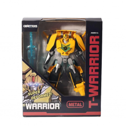 Mey İthalat® LJ1651 Metal Gövdeli Dönüşebilen Robot -Gepettoys