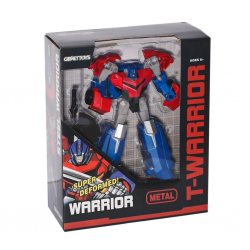 Mey İthalat®  LJ1652 Metal Gövdeli Dönüşebilen Robot -Gepettoys