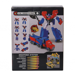 Mey İthalat®  LJ1652 Metal Gövdeli Dönüşebilen Robot -Gepettoys