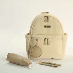 Mey İthalat®   Diamond Anne Bebek Bakım Sırt Çantası 7345 Krem