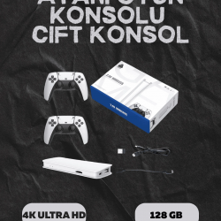 Mey İthalat® M15 Retro Konsol – 20.000 Oyunlu, Çift Gamepadli, 4K HDMI