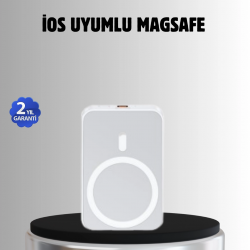 Mey İthalat® MagSafe Battery Pack – Kablosuz Hızlı Şarj, Kompakt ve Taşınabilir Güç Bankası