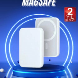 Mey İthalat® Magsafe Battery Pack Powerbank Kablosuz Şarj 5.000 mah