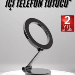 Mey İthalat® Magsafe Telefon Tutucu 360 Dönebilen Ayarlanabilir Araç İçi Tutucu