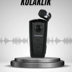 Mey İthalat® Makaralı Bluetooth Kulakiçi Yaka Kulaklığı Kablosuz Kulaklık