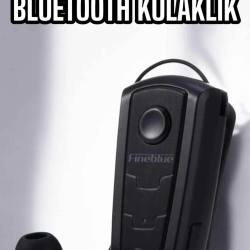 Mey İthalat® Makaralı Bluetooth Kulaklık Çağrı Cevaplama Kablolu Uzun Pil Ömrü