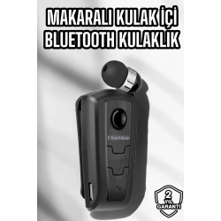 Mey İthalat® Makaralı Bluetooth Kulaklık Kulak İçi Android iOS Uyumlu Titreşimli