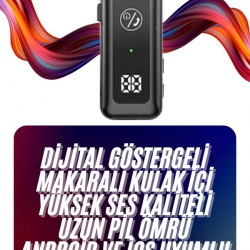 Mey İthalat® Makaralı Bluetooth Kulaklık Telefon Uyumlu Makaralı TF Kart Girişli Güç Göstergeli
