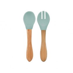 Mey İthalat®   Mama Kaşığı ve Çatal Seti River Green