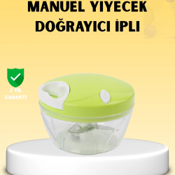 Mey İthalat® Manuel Yiyecek Doğrayıcı İpli Hızlı Pratik Sebze Kıyıcı