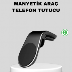 Mey İthalat® Manyetik Araç Telefon Tutucu 360° Dönebilen ve Sarsıntısız Güçlü Mıknatıslı