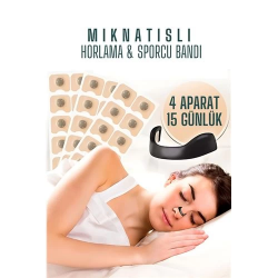 Mey İthalat® Manyetik Burun Bandı - Sporcu Burun Bandı - Horlama Önleyici Azaltıcı - 4 Farklı Boyut