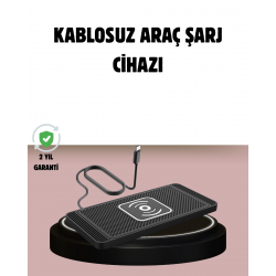 Mey İthalat® Manyetik Kablosuz Araç Şarj Cihazı – Hızlı Şarj, Kaymaz Taban, Güvenli Kullanım