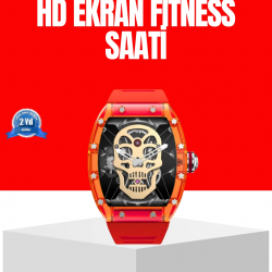 Mey İthalat® Manyetik Şarjlı Akıllı Saat iOS Android Uyumlu