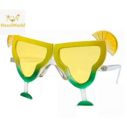 Mey İthalat® Margarita Bardak Şeklinde Parti Gözlüğü Sarı 16x8 cm