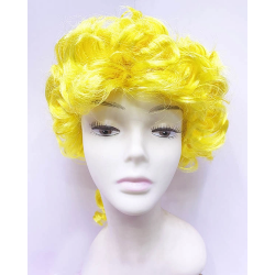 Mey İthalat® Marquis Baroque Peruk Barok Dönem Yargıç Peruğu Sarı Renk