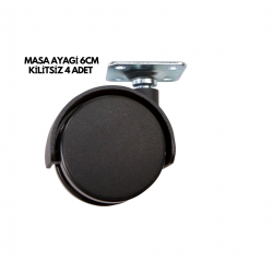 Mey İthalat® MASA AYAĞI 6CM KİLİTSİZ 4 ADET