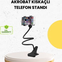 Mey İthalat® Masa ve Araç İçi Kullanıma Uygun Akrobat Telefon Tutucu