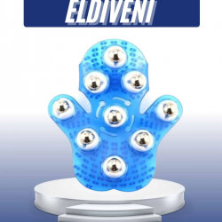 Mey İthalat® Masaj Aleti El Şeklinde Omuz Bacak Bilyeli Masaj Eldiveni El Şekilli