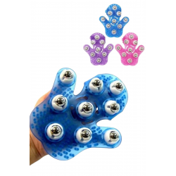 Mey İthalat® Masaj Aleti El Şeklinde Omuz Bacak Bilyeli Masaj Eldiveni El Şekilli