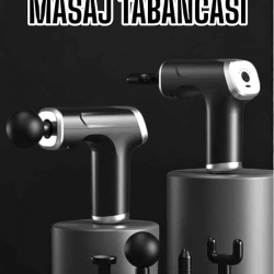 Mey İthalat® Masaj Aleti Masaj Tabancası Darbeli Şarjlı Kas Ve Vücut Ağrıları İçin