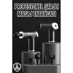 Mey İthalat® Masaj Aleti Masaj Tabancası Darbeli Şarjlı Kas Ve Vücut Ağrıları İçin
