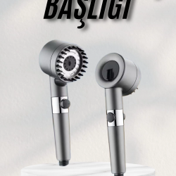 Mey İthalat® Masaj Etkili Turbolu Çok Fonksiyonlu Filtreli Duş Başlığı Yeni Nesil