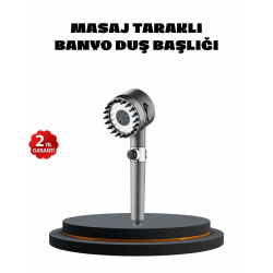 Mey İthalat® Masaj Uçlu Yüksek Basınçlı Duş Başlığı Spa Etkili