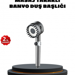 Mey İthalat® Masaj Uçlu Yüksek Basınçlı Duş Başlığı Spa Etkili
