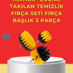 Mey İthalat® Matkap Ucu Temizlik Aparatı 3’lü Fırça Seti