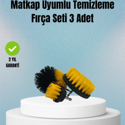Mey İthalat® Matkap Uyumlu Temizlik Fırçası – Kablolu ve Akülü Matkaplarla Kullanılabilir