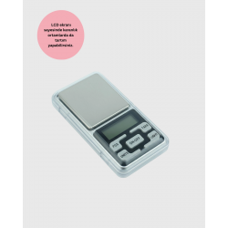 Mey İthalat® Mavi Işıklı LCD Ekranlı Hassas Tartı Terazisi