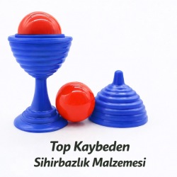 Mey İthalat® Mavi Renk Sihirli Kupa Top Kaybetme Oyunu 7 cm