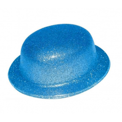 Mey İthalat® Mavi Renk Simli Melon Yuvarlak Parti Şapkası 24x26 cm