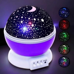 Mey İthalat® Mavi ve Mor Işıklı Star Master Projeksiyon Lambası