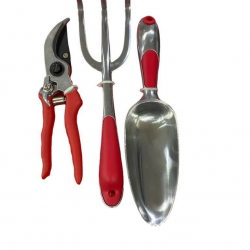 Mey İthalat® Max Garden 820298 Budama Makası Çapa ve Kürek Seti