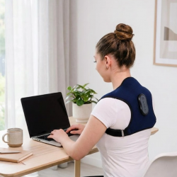 Mey İthalat® Medikal Destekli Akıllı Sırt Duruş Düzeltici Isıtmalı Masaj Kemeri