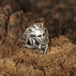 Mey İthalat® Medusa Model Ayarlanabilir Erkek Yüzük