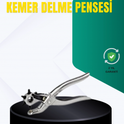 Mey İthalat® Metal Gövdeli Ayarlanabilir Deri Delme Pensesi 2.5–5 mm Delik Açma Aracı
