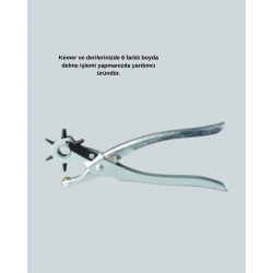 Mey İthalat® Metal Gövdeli Ayarlanabilir Deri Delme Pensesi 2.5–5 mm Delik Açma Aracı