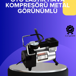 Mey İthalat® Metal Gövdeli Oto Lastik Hava Kompresörü 12V 140 PSI Hızlı Şişirme